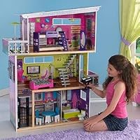 KidKraft My Modern Mansion Dollhouse - Includes 13-Pieces of Furnitures