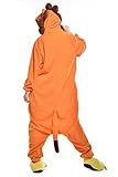NEWCOAPLAY Unisex Onesies Pajamas Kigurumi Cosplay Sleepsuit Costume (XL, Lion)