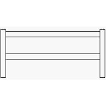 Vinyl Fencing - 2 Rail Ranch Rail - 96 Single Gate from Fencing Tools