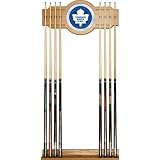 Best Quality NHL Toronto Maple Leafs 2 piece Wood and Mirror Wall Cue Rac