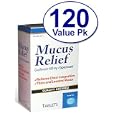 120 Tabs 400 mg Guaifenesin Expectorant Mucus Thinner Compare to Active Ingredients in Mucinex