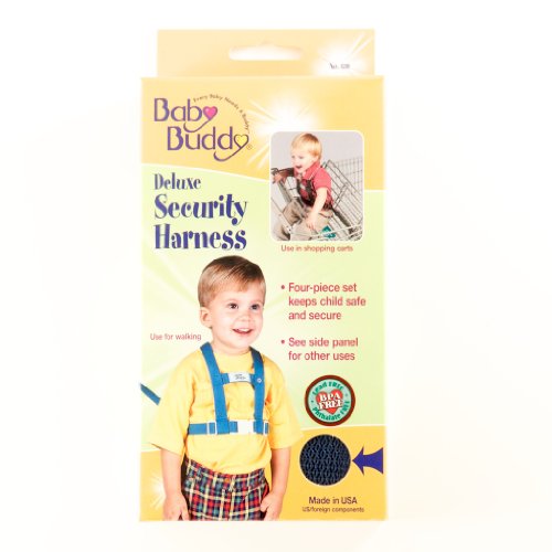 Buy Low Price Baby Buddy Baby Buddy Deluxe Security Harness, Navy BB00170-NAVY
