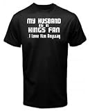 MY HUSBAND IS A KINGS FAN I LOVE HIM ANYWAY BASKETBALL T SHIRT