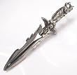 Japanese Fantasy Design Sword Pewter Pendant Necklace