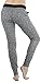 ToBeInStyle Women's Heathered French Terry Jogger Pants - Black/Charcoal - Large