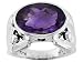 5.20CT AMETHYST ANTIQUE DESIGN STERLING SILVER RING