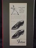 Willie Mays San Francisco Giants 1955 Fortune Shoes Advertisement Bulletin Matted 9 X 16 Frameable