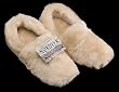 Nordvek Womens Super Soft Genuine Sheepskin Slippers with Full Back, Sizes 4-8 UK (37-43 EU) # 401-100 - Beige, Size 6