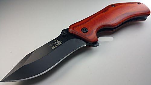 7" ELK RIDGE FOLDING KNIFE Blade pocket open switch