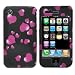 Premium - Apple iPhone 3G/3GS Raining Hearts Cover - Faceplate - Case - Snap On - Perfect Fit Guaranteed