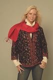 SUMMER FANCY REGULAR SHAWL (Lipstick Red) SUMMER FANCY REGULAR SHAWL (Lipstick Red)