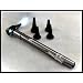 Third Generation Dr Mom Slimline Stainless LED Pocket Otoscope now includes True View Full Spectrum LED and Pocket Clip