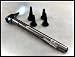 Third Generation Dr Mom Slimline Stainless LED Pocket Otoscope now includes True View Full Spectrum LED and Pocket Clip