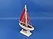 Hampton Nautical Pacific Sailer Red/Red Sails 9