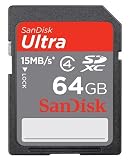 SANDISK SDSDRH-064G-A11 Card, SDXC, 64GB, Class 4, Ultra, 15MB/Sec 15MB/Sec