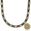MARCEL DRUCKER Majestic Necklace With Genuine Amethysts Crafted in 24K Yellow Gold foil and Titanium. Total item weight 44.2g Length 16.5in