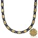 MARCEL DRUCKER Majestic Necklace With Genuine Amethysts Crafted in 24K Yellow Gold foil and Titanium. Total item weight 44.2g Length 16.5in