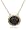 10k Yellow Gold Black Diamond Solitaire Pendant (1 cttw)