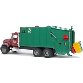 Bruder Toys Mack Granite Garbage Truck -Ruby, Red, Green