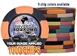 Custom Poker Chips: Put your image, Promotional Logo, or Design on a chip - 1,000 Full Color Authentic Casino Clay poker chips