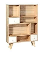 HOME FURNITURE Estantería Natural/Blanco