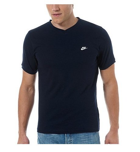 Nike Herren T-Shirt SS V Neck Solid