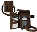 Brown Canvas Small Travel Portfolio Shoulder Bag