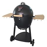 Char-Griller 16619 Kamado Kooker Charcoal Barbecue Grill and Smoker, Black