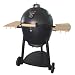 Char-Griller 16619 Kamado Kooker Charcoal Barbecue Grill and Smoker, Black