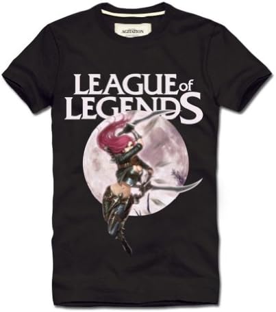 Vogue Gallery League of Legends Katarina Short Sleeve T-shirt,Black,M