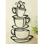Coffee House Cup Java Silhouette Wall Art Metal Mug