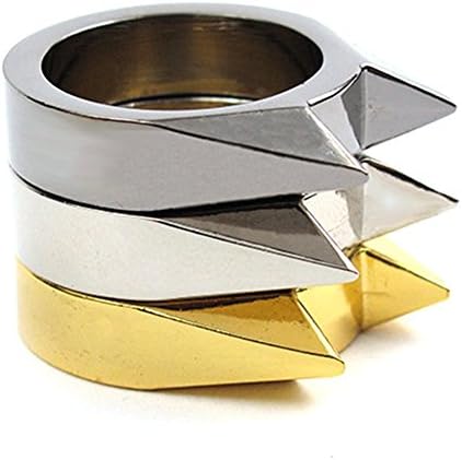 HighDay Self-defense ring window breaker EDC Tools anti wolf Emergency Rescue Tool Survive (Multi-Color)