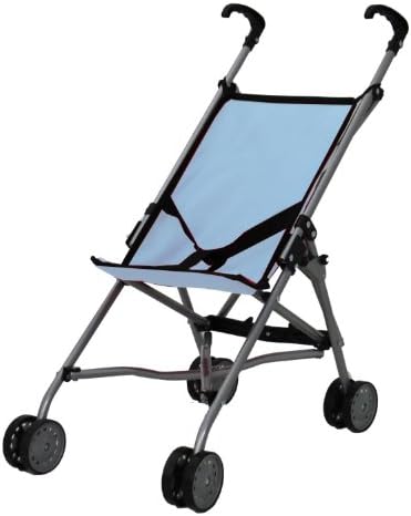 Mommy & Me Umbrella Doll Stroller Sky Blue & black