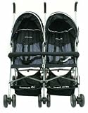 Dream On Me Double Twin Stroller, Black