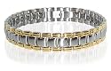 New Mens Ladies Stainless Steel Magnetic Bracelet 8.75"