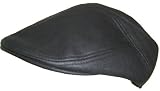 Cappello Faux Suede Ivy Scally Cap Black 5 Point Irish Flat Driver Hat