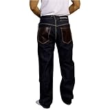 Enyce Mens Black Jeans. 100% heavy weight machine washable cotton. Top quality embroidered design throughout these pants. Excellent attention to all important details: rivets, stitching and fabric design. The latest in unique hip hop and street wear.
