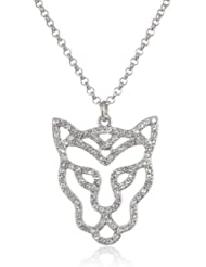 Juicy Couture Open Pave Leopard Pendant Necklace, 33"