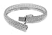 14K White Gold Fancy Diamond Cut Bracelet