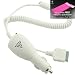 Electronics : Official XVIDIA Creative (MP3) Zen Vision M Car Charger Power cable for cigarette / car power socket Plus Original Apple iPOD Pink Sock (see photo)!