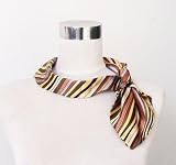 41EtzKPDyBL. SL160  Silk Feel Magic Fashion Neck Scarf   Multicolcored Waving Design (40+ tying styles)