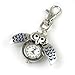 YouYouPifa Unisex's Alloy Strap Quartz Beetle Keychain Watches (Silever Strap / White Dial)