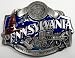 Search : Pennsylvania 3-D Enamel Pewter Belt Buckle