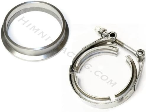 Himni Racing 5.00" V-Band Turbo Adapter Downpipe Mounting Flange & Clamp Set - 1 & 1