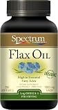 Spectrum Essentials Flax Oil Capsules, Organic, 1000 mg, 250 count
Bottle