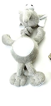 Ethical Pet Plush Jungle Babbler Dog Toy - Elephant - 14 in.