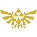 Legend of Zelda Tri-Force GOLD Vinyl Decal Sticker|Cars Trucks Walls Laptop|GOLD|6 In|KCD361