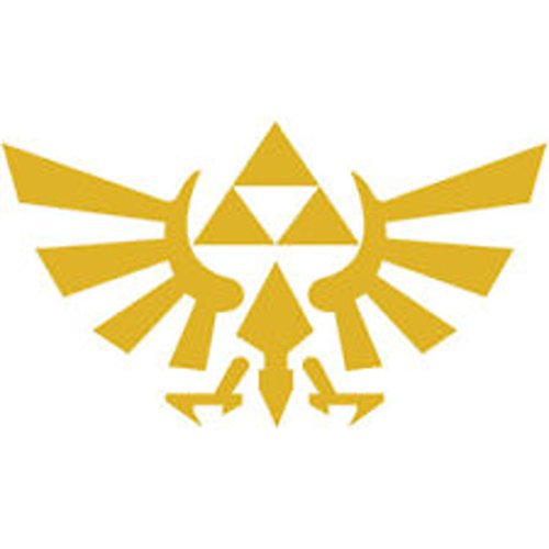 Legend of Zelda Tri-Force GOLD Vinyl Decal Sticker|Cars Trucks Walls Laptop|GOLD|6 In|KCD361