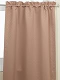 Lorraine Home Fashions Facets Room Darkening Blackout Tier Curtain Pair, 55 by 36-Inch, Taupe