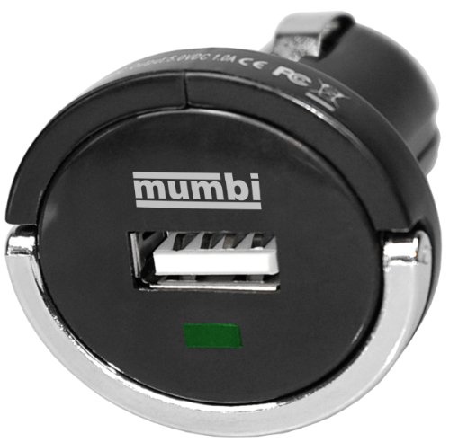 Auto USB KFZ Adapter max. 1200 mAh / 1,2 A im mini Format 12V / 24V